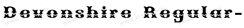 Devonshire Regular字体转换